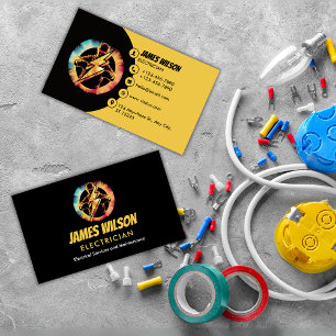 カスタマイズモダン可能なプロフェッショナル電気技師 名刺