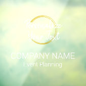 カスタマイズモダン可能なホワイトおよび金ゴールドイベント計画 ウィンドウサイン (シート3)