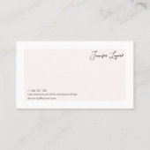 カスタマイズモダン可能なミニマル名刺 名刺 (裏面)