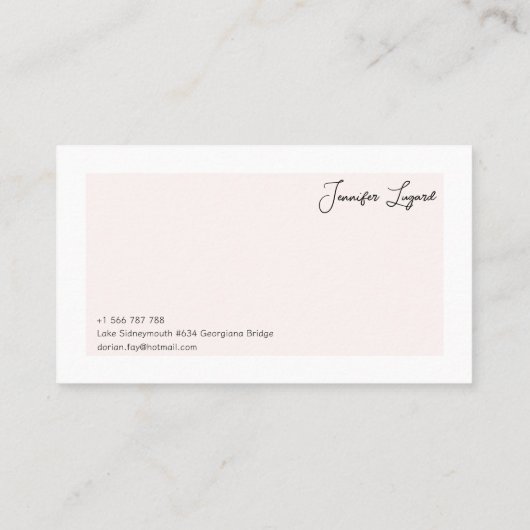 カスタマイズモダン可能なミニマル名刺 名刺 (裏面)