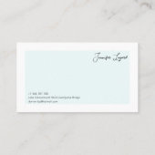 カスタマイズモダン可能なミニマル名刺 名刺 (裏面)