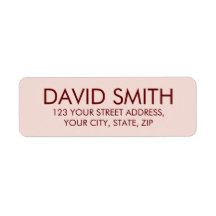 カスタマイズモダン可能なミニマル差出人住所