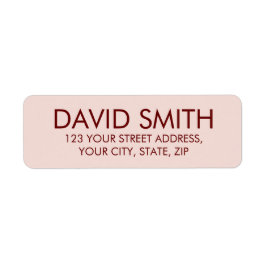 カスタマイズモダン可能なミニマル差出人住所 ラベル