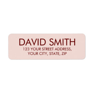 カスタマイズモダン可能なミニマル差出人住所 ラベル