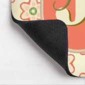 カスタマイズモダン可能なレトロモノグラムマウスパッド マウスパッド (コーナー)