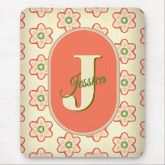 カスタマイズモダン可能なレトロモノグラムマウスパッド マウスパッド