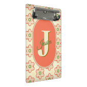 カスタマイズモダン可能なレトロモノグラムミニクリップボード ミニクリップボード (アングル)