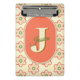 カスタマイズモダン可能なレトロモノグラムミニクリップボード ミニクリップボード