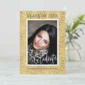 カスタマイズモダン可能な卒業 招待状 (スタンド正面)