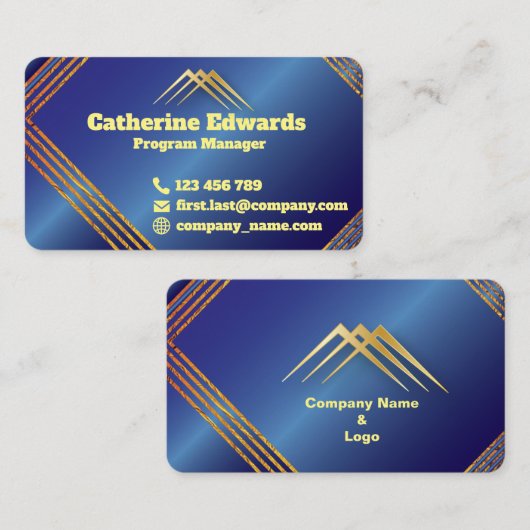 カスタマイズモダン可能な名刺 名刺 (正面/裏面)