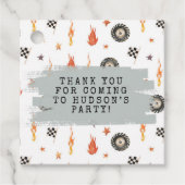 カスタマイズモダン可能な少年トラックチェッカーレース フェイバータグ (正面)