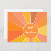 カスタマイズモダン可能な抽象芸術Sunデザイン | ポストカード (正面/裏面)