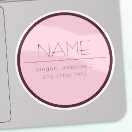 カスタマイズモダン可能な文字縁ど付き シール