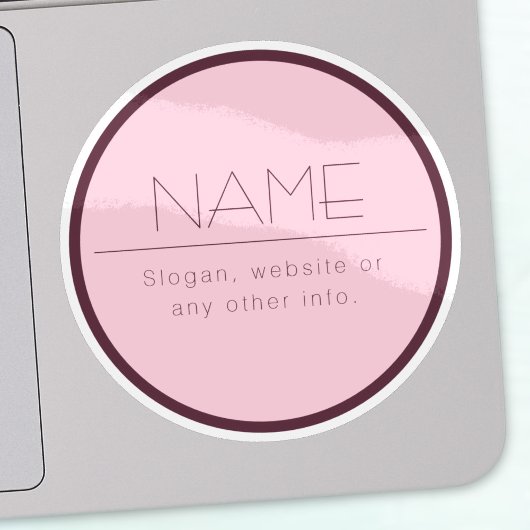 カスタマイズモダン可能な文字縁ど付き シール