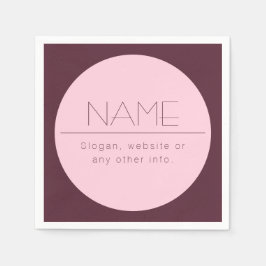 カスタマイズモダン可能な文字縁ど付き スタンダードカクテルナプキン