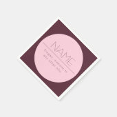 カスタマイズモダン可能な文字縁ど付き スタンダードカクテルナプキン (角)