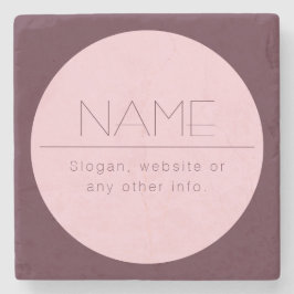 カスタマイズモダン可能な文字縁ど付き ストーンコースター
