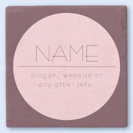 カスタマイズモダン可能な文字縁ど付き ストーンコースター