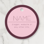 カスタマイズモダン可能な文字縁ど付き フェイバータグ (正面)