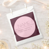 カスタマイズモダン可能な文字縁ど付き フェイバーバッグ (クリップ留めされた状態)