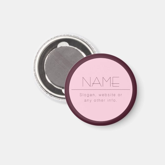 カスタマイズモダン可能な文字縁ど付き マグネット (正面/裏面)