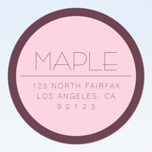 カスタマイズモダン可能な文字縁ど付き ラウンドシール