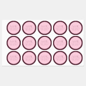 カスタマイズモダン可能な文字縁ど付き ラベル (シート)