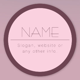 カスタマイズモダン可能な文字縁ど付き ラベル