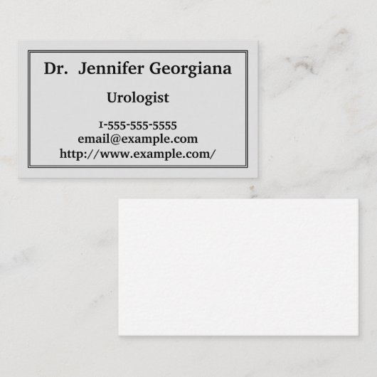 カスタマイズモダン可能な泌尿器科医の名刺 名刺 (正面/裏面)
