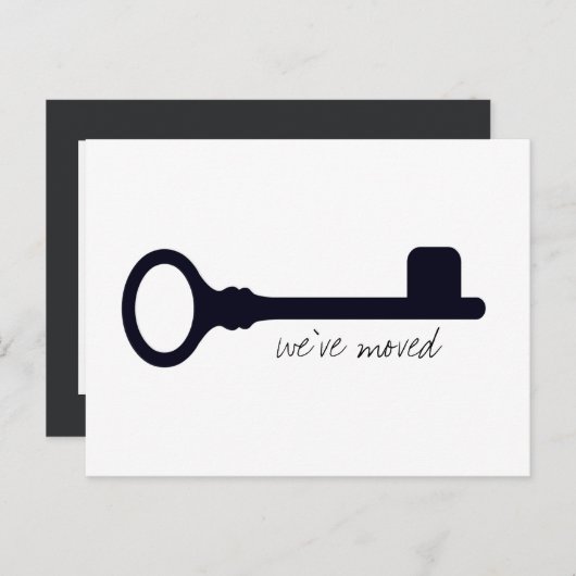 カスタマイズモダン可能な移行発表 案内ポストカード (正面/裏面)