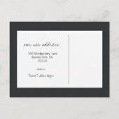 カスタマイズモダン可能な移行発表 案内ポストカード (裏面)