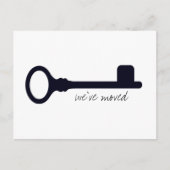 カスタマイズモダン可能な移行発表 案内ポストカード (正面)