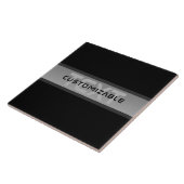 カスタマイズモダン可能な階層型文字 | 黒とグレー タイル (側面)