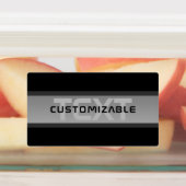 カスタマイズモダン可能な階層型文字 | 黒とグレー ラベル (貼付)