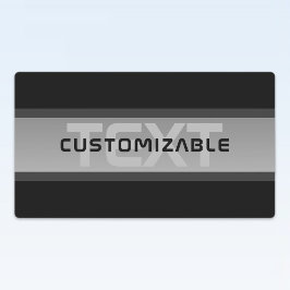 カスタマイズモダン可能な階層型文字 | 黒とグレー ラベル