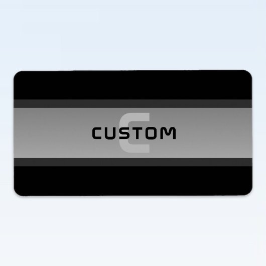 カスタマイズモダン可能な階層型文字 | 黒とグレー ラベル