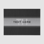 カスタマイズモダン可能な階層型文字 | 黒とグレー 薄葉紙 (正面)