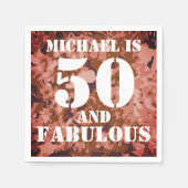 カスタマイズモダン可能な50と素晴らしい スタンダードカクテルナプキン (正面)