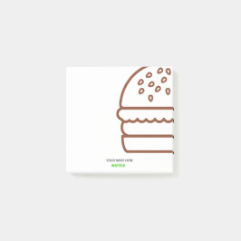 カスタマイズモダン可能なBurger Post-it®ノート ポストイット