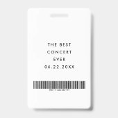 カスタマイズモダン可能なVIPすべてのアクセスパス バッジ (裏面)