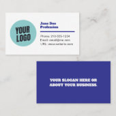 カスタマイズモダン可能ミニマルな名刺 名刺 (正面/裏面)