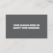 カスタマイズモダン可能ミニマルな名刺 名刺 (裏面)