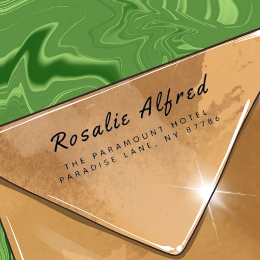 カスタマイズモダン差出人住所 セルフインキングスタンプ