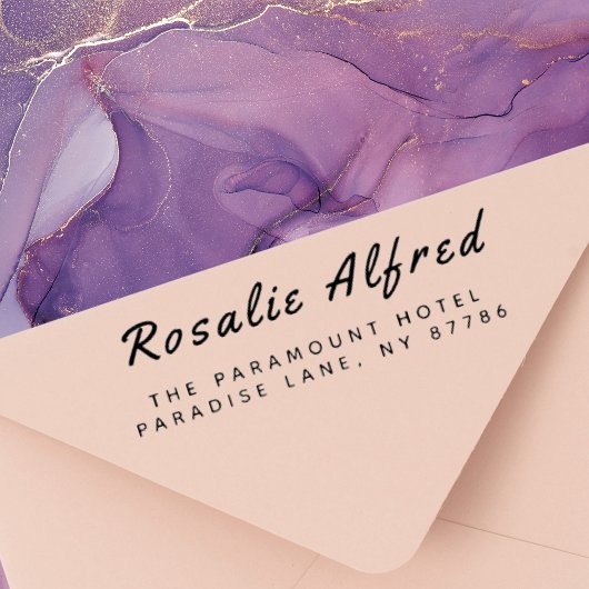 カスタマイズモダン差出人住所 セルフインキングスタンプ