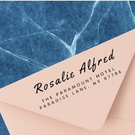 カスタマイズモダン差出人住所 セルフインキングスタンプ