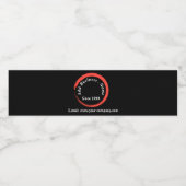 カスタマイズモダン黒プロフェッショナル ペットボトルラベル (シングルラベル)