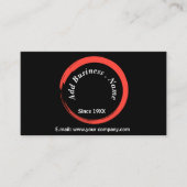 カスタマイズモダン黒プロフェッショナル 名刺 (正面)