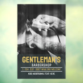 カスタマイズモダンBarbershop白黒トリム ウィンドウサイン (シート3)