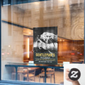 カスタマイズモダンBarbershop白黒トリム ウィンドウサイン (カフェ窓)