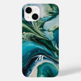 カスタマイズモノグラムの可能な大理石樹脂デザイン Case-Mate iPhone 14ケース